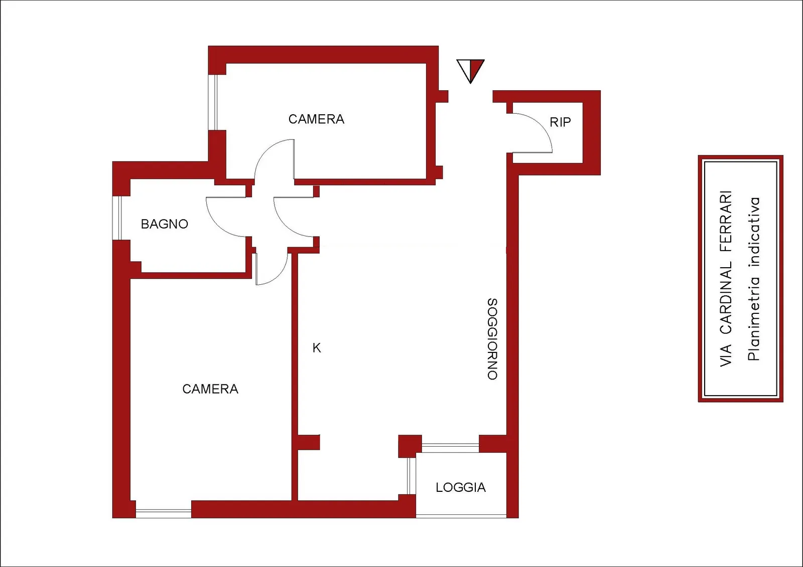 Planimetria 1: Via Cardinal Ferrari 56, Rho 